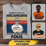 Personalized Belgium Mécanicien Tshirt Printed 22JUY-HY15