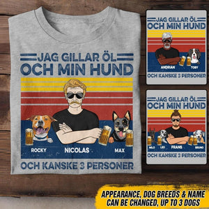 Personalized Swedish Man Like Beer And Dogs Tshirt Printed 22JUY-DT15