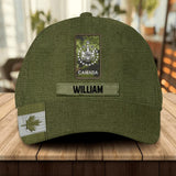 Personalized Canadian Veteran/ Solider Peaked Cap 3D Printed QTDT1607