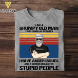 Personalized I Am Grumpy Old Man Was Born In October Tshirt Printed 22JUY-HQ16
