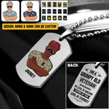 Personalized British Soldier/Veterans Necklaces Printed 22JUY-HQ18