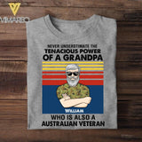 Personalized Australian Veterans/Soldier Tshirt Printed 22JUY-HC18