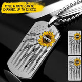 Personalized Kid With Sun Flower Necklaces Printed DMDT1807