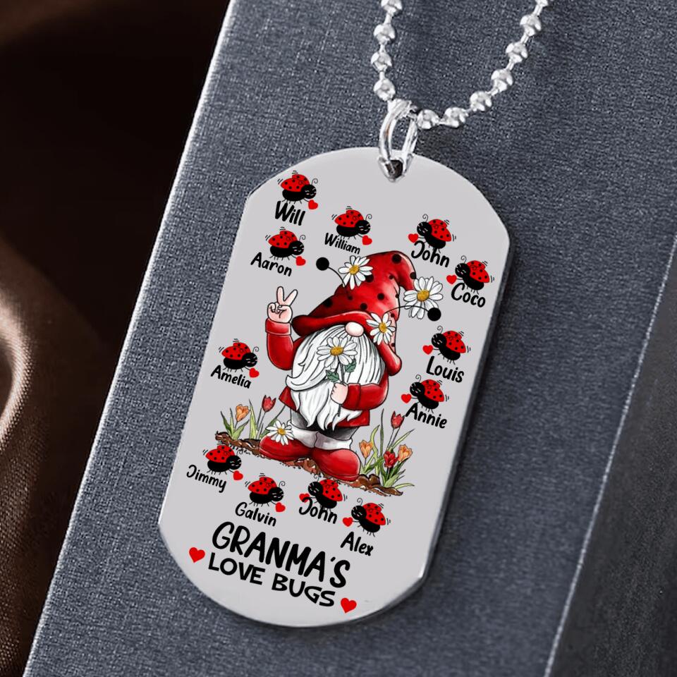 Personalized Granma's Love Bugs Necklaces Printed DMDT1807