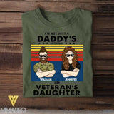 Personalized Australian Veterans's Daughter Tshirt Printed 22JUY-HC19