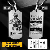 Personalized Danish Veterans/Soldier Necklaces Printed 22JUY-HY19