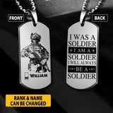 Personalized Danish Veterans/Soldier Necklaces Printed 22JUY-HY19