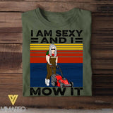 Personalized I Am Sexy And I Mow It Tshirt Printed 22JUY-DT19