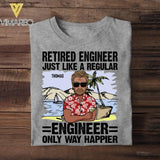 Personalized Retired Engineer Tshirt Printed 22JUY-MA25