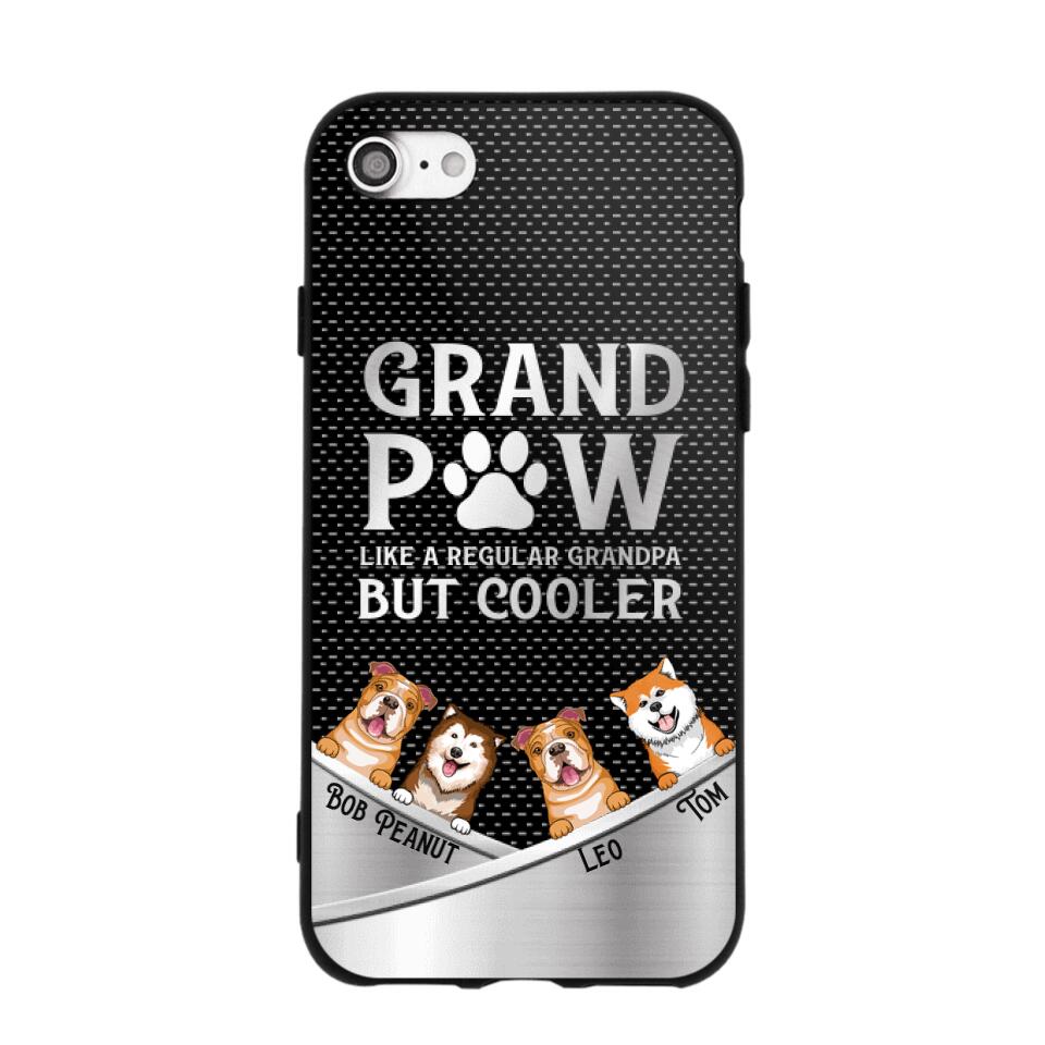 Personalized Grand Paw Like A Regular Granpa But Cooler Phone Case Printed NQDT2707
