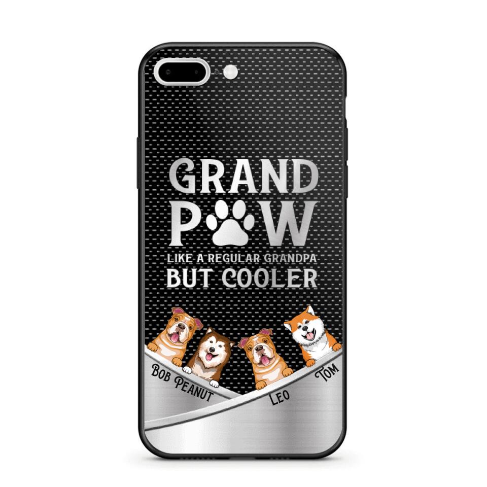 Personalized Grand Paw Like A Regular Granpa But Cooler Phone Case Printed NQDT2707