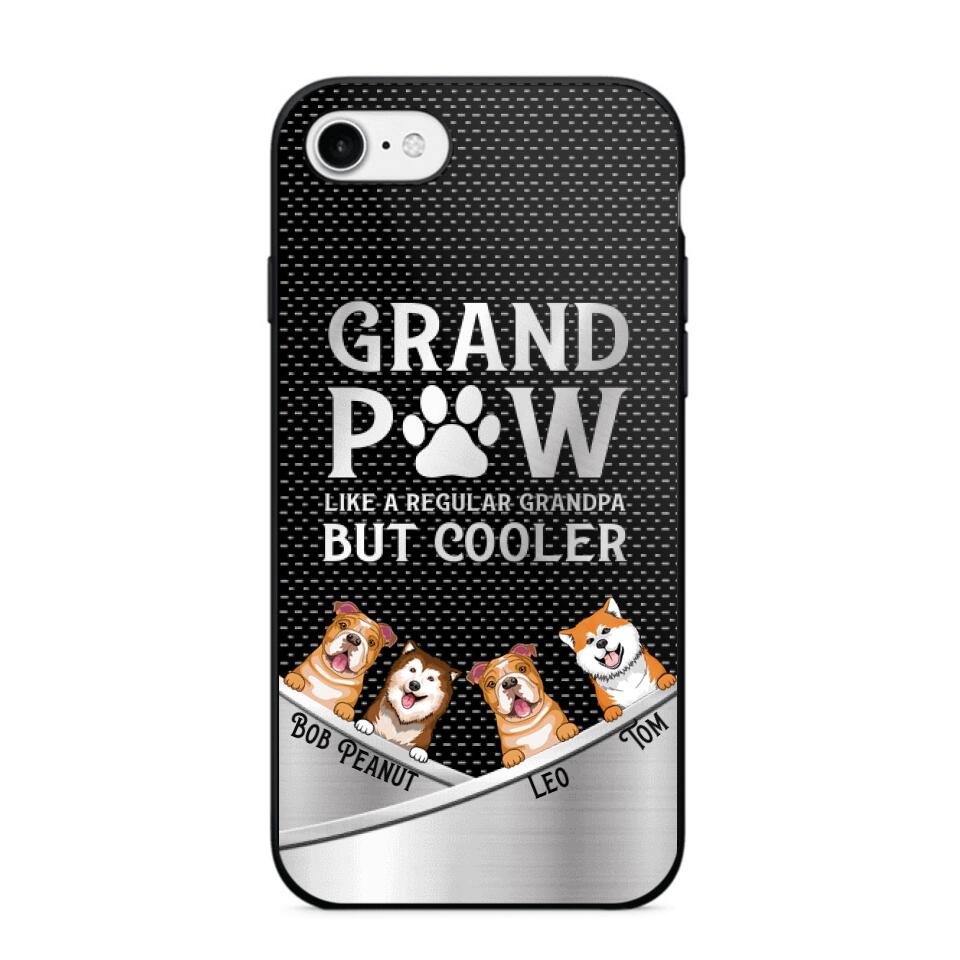 Personalized Grand Paw Like A Regular Granpa But Cooler Phone Case Printed NQDT2707