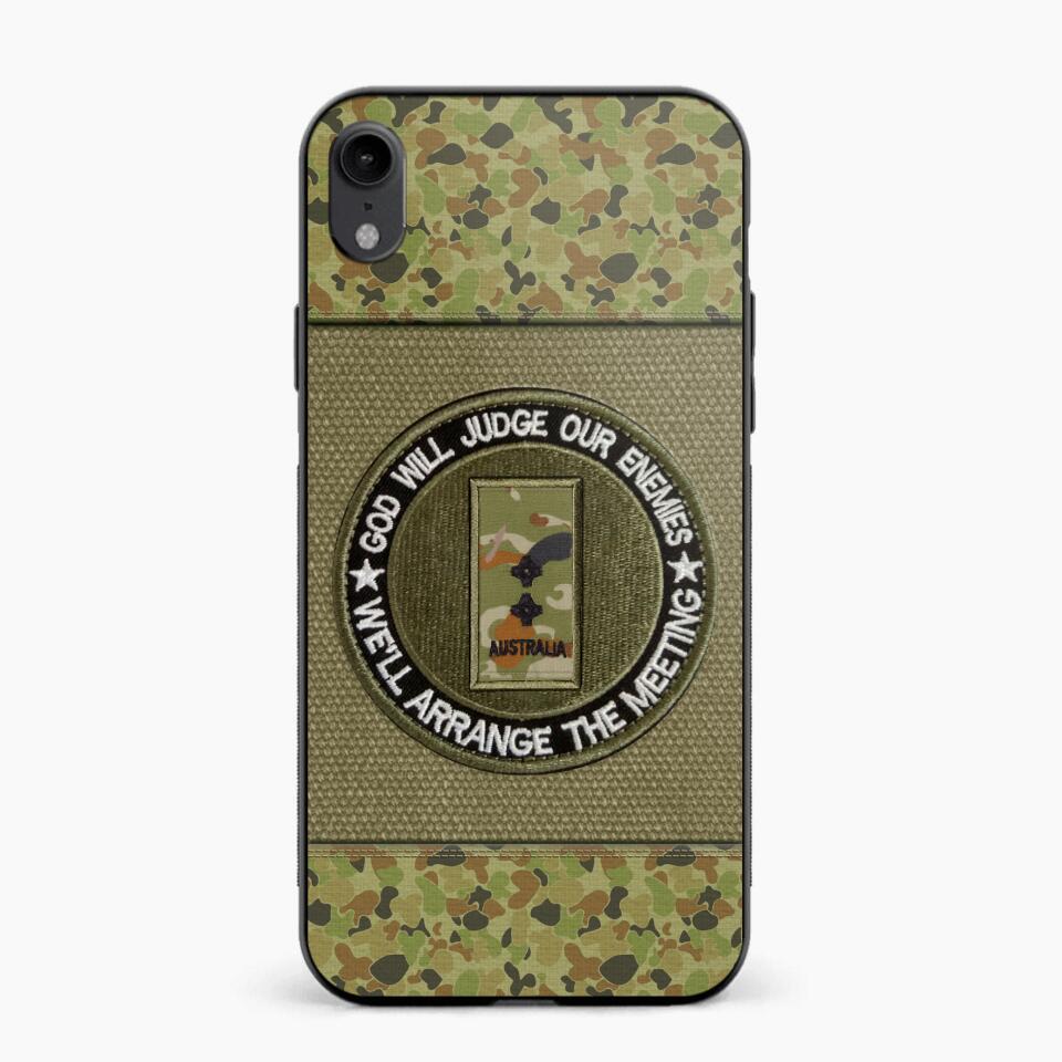 DH Personalized Australian Soldier/Veterans Phone Case Printed HQ2707