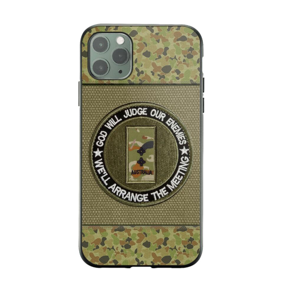 DH Personalized Australian Soldier/Veterans Phone Case Printed HQ2707
