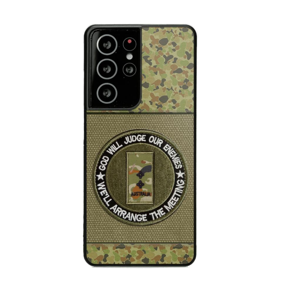 DH Personalized Australian Soldier/Veterans Phone Case Printed HQ2707