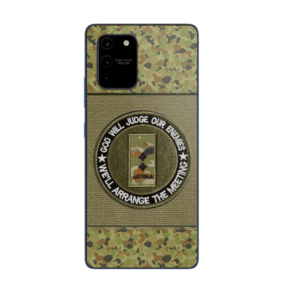 DH Personalized Australian Soldier/Veterans Phone Case Printed HQ2707