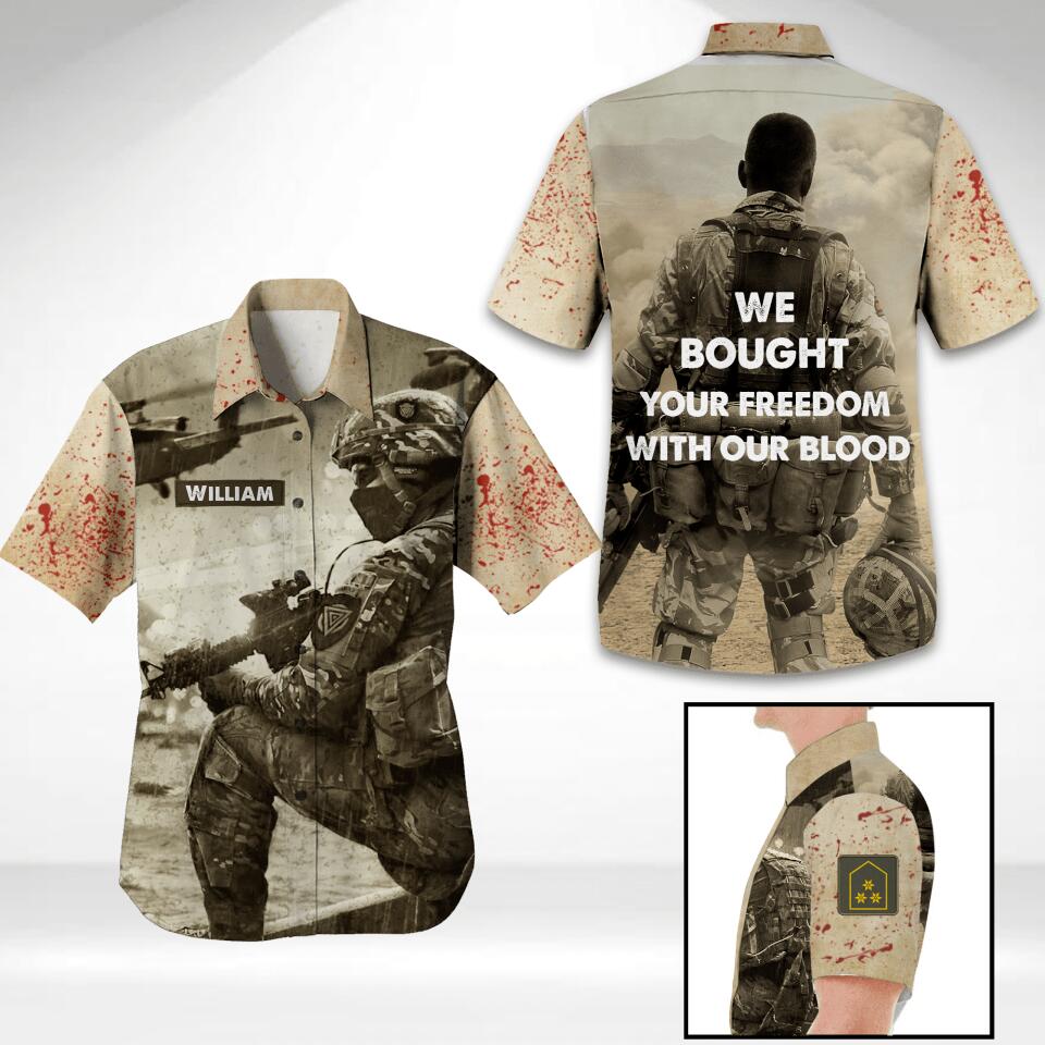 DH Personalized Austrian Soldier/Veterans Hawaii Shirt Printed HC2707