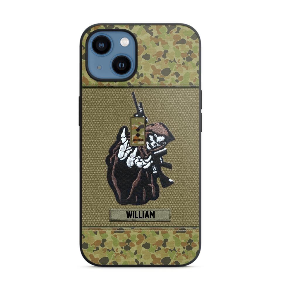 Personalized Australian Soldier/Veterans Phone Case Printed 22JUY-HQ28