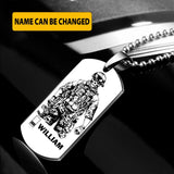 Personalized Danish Soldier Dog Tag Printed 22JUY-HY29