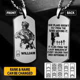 Personalized Belgian Soldier/Veterans Necklaces Printed 22JUY-HY28