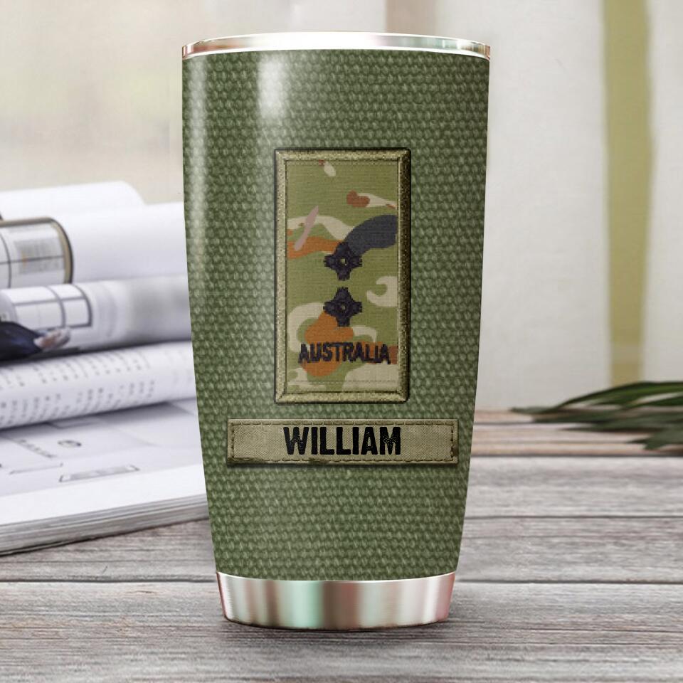 Personalized No Man Left Behind Means Something To The Rest Of Us Australian Veteran/ Solider Tumbler Printed QTVQ0408