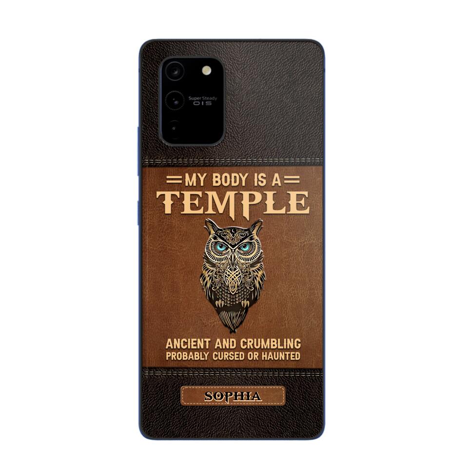 Personalized My Body Is A Temple Phone Case Printed NQVQ0808