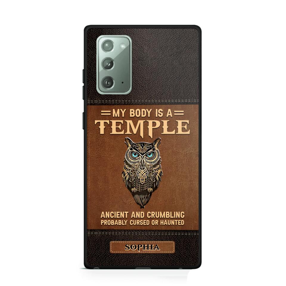 Personalized My Body Is A Temple Phone Case Printed NQVQ0808