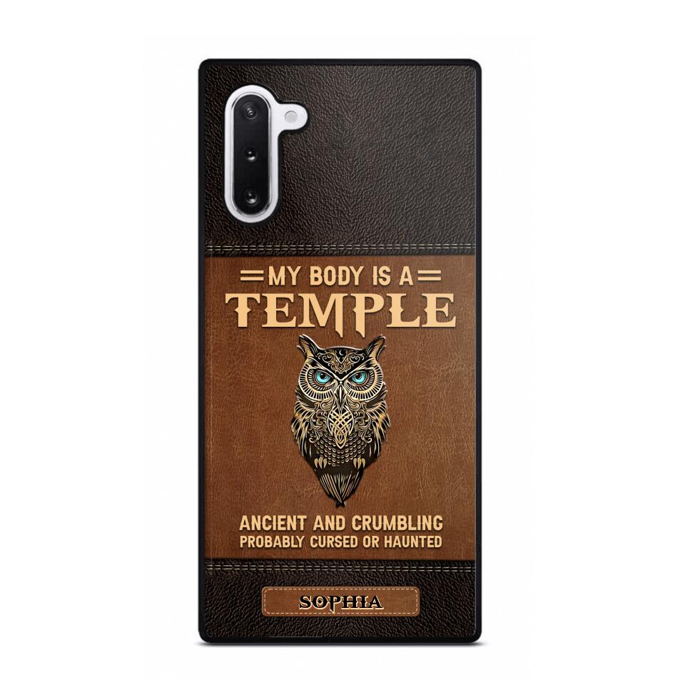 Personalized My Body Is A Temple Phone Case Printed NQVQ0808
