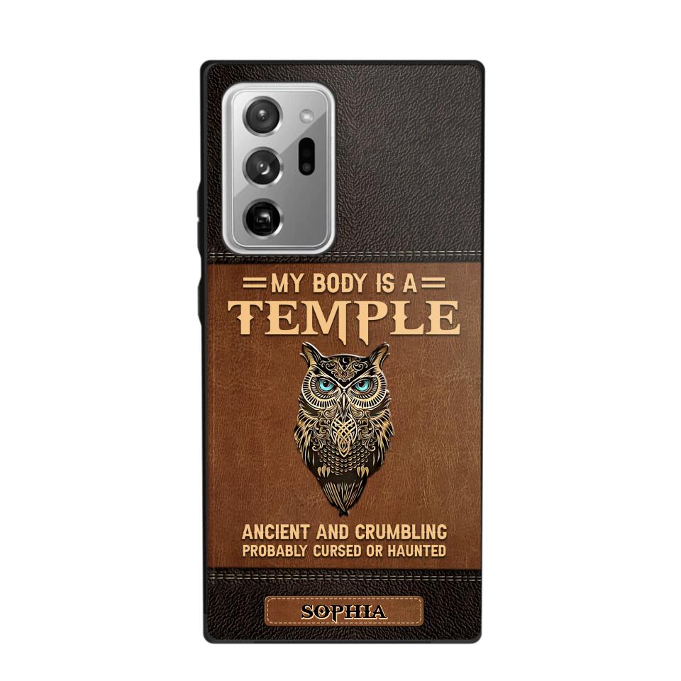 Personalized My Body Is A Temple Phone Case Printed NQVQ0808