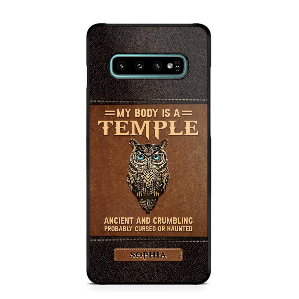 Personalized My Body Is A Temple Phone Case Printed NQVQ0808