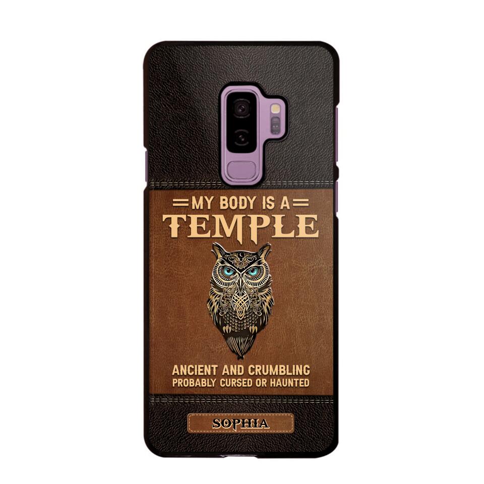 Personalized My Body Is A Temple Phone Case Printed NQVQ0808