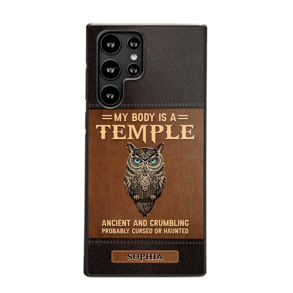 Personalized My Body Is A Temple Phone Case Printed NQVQ0808