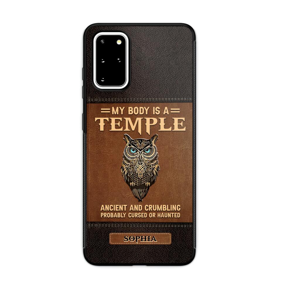 Personalized My Body Is A Temple Phone Case Printed NQVQ0808