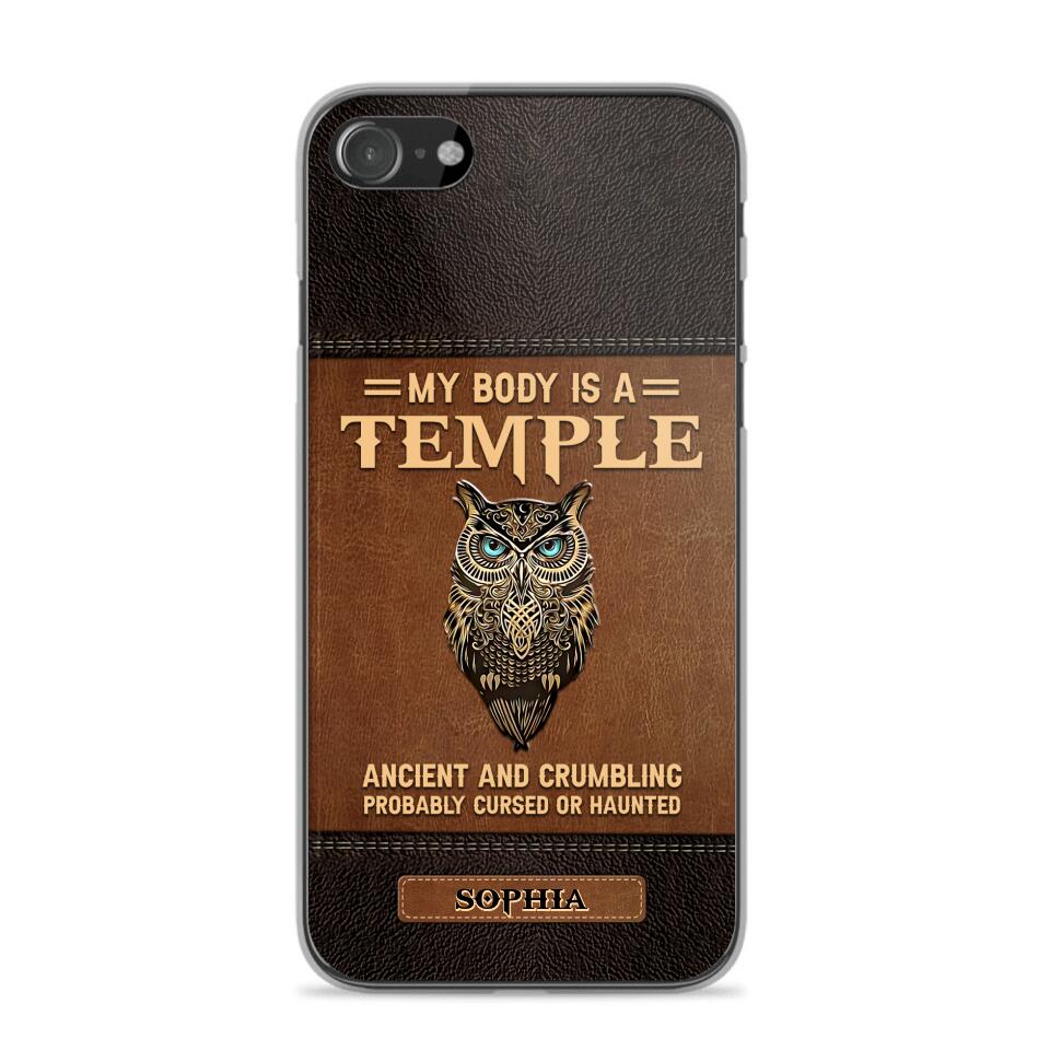 Personalized My Body Is A Temple Phone Case Printed NQVQ0808