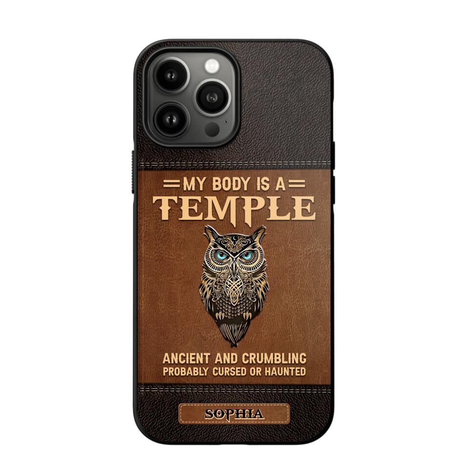 Personalized My Body Is A Temple Phone Case Printed NQVQ0808