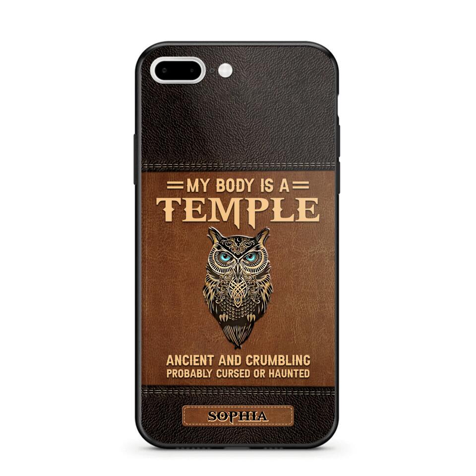 Personalized My Body Is A Temple Phone Case Printed NQVQ0808