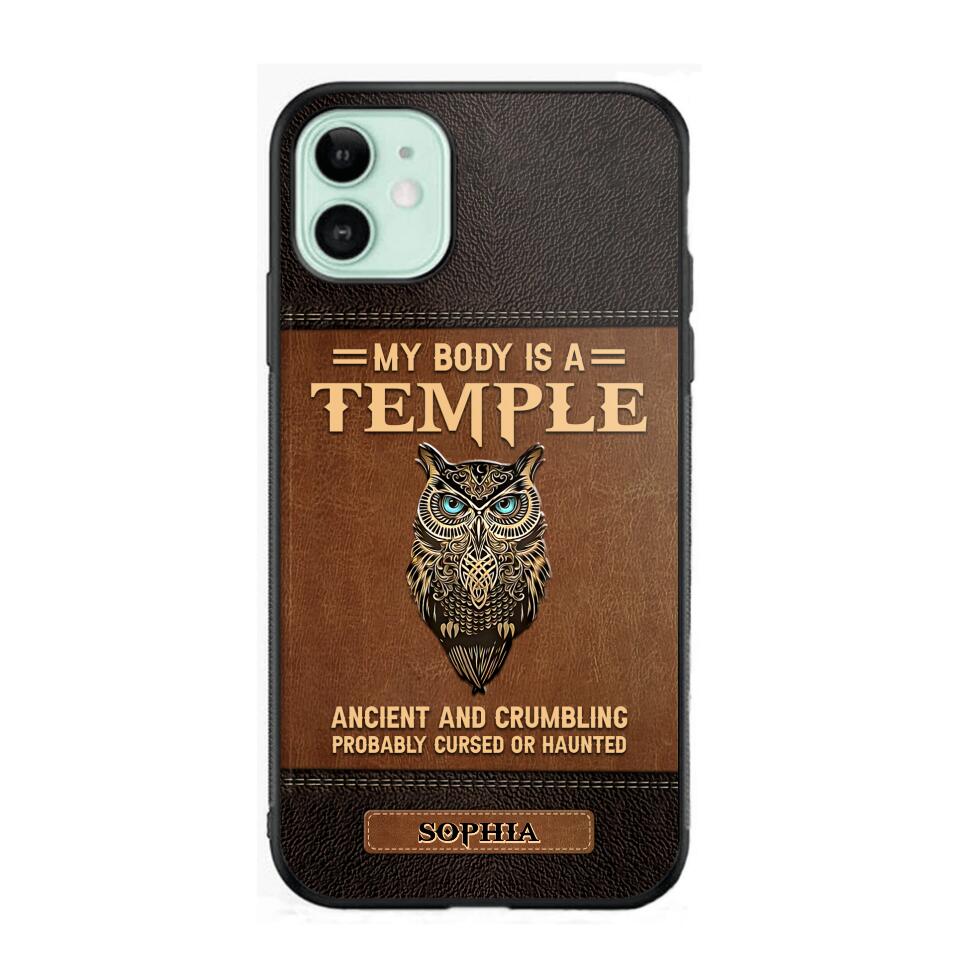 Personalized My Body Is A Temple Phone Case Printed NQVQ0808