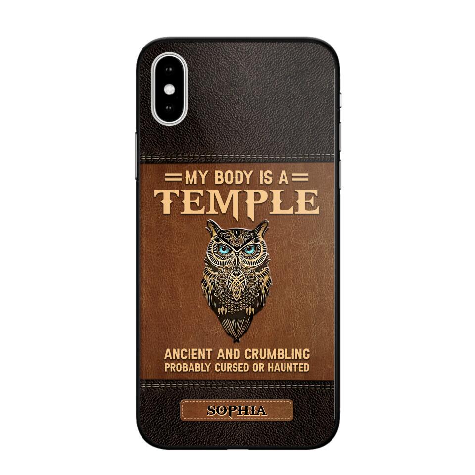 Personalized My Body Is A Temple Phone Case Printed NQVQ0808