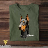 Personalized Doberman Upload Photo Tshirt Printed QTDT0908