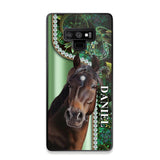 Personalized Horse Lover Sparkling Phone Case Printed 22AUG-HY24