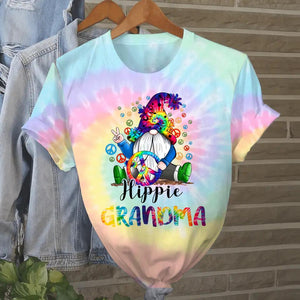 Personalized Hippie Grandma Tie Dye Tshirt 3D Printed QTVQ0509