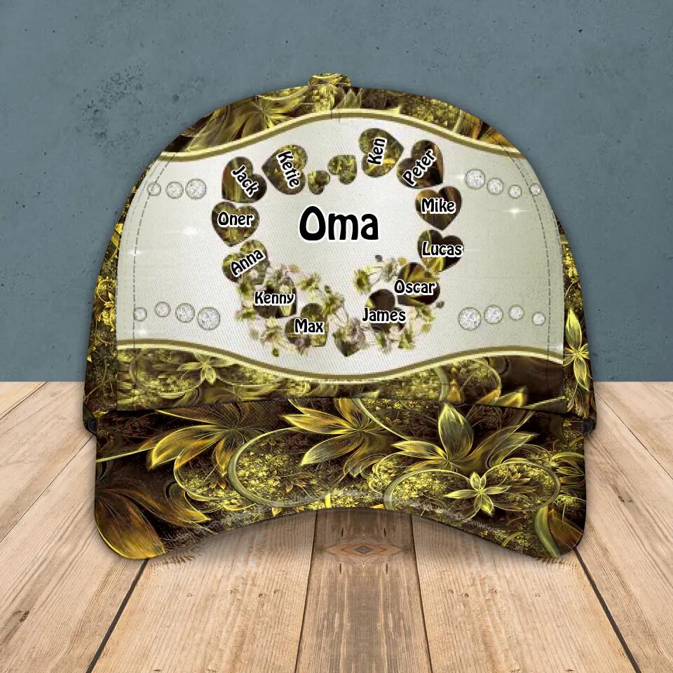 Personalized German Grandma Kid Colorful Sparkling 3D Cap Printed 22SEP-HY07