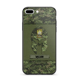 Personalized Canadian Veterans/Soldier Spartan Camo Phone Case Printed 22SEP-HY12