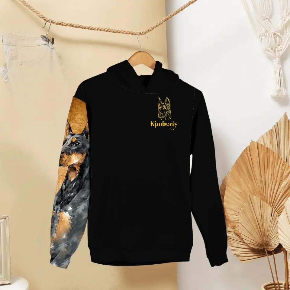 Personalized Doberman Dog Customized Hoodie 3D Printed DTDH1209