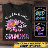 Personalized Bleessed To Be Called Grandma Sparkling Color Great Tshirt Printed 22SEP-HQ16