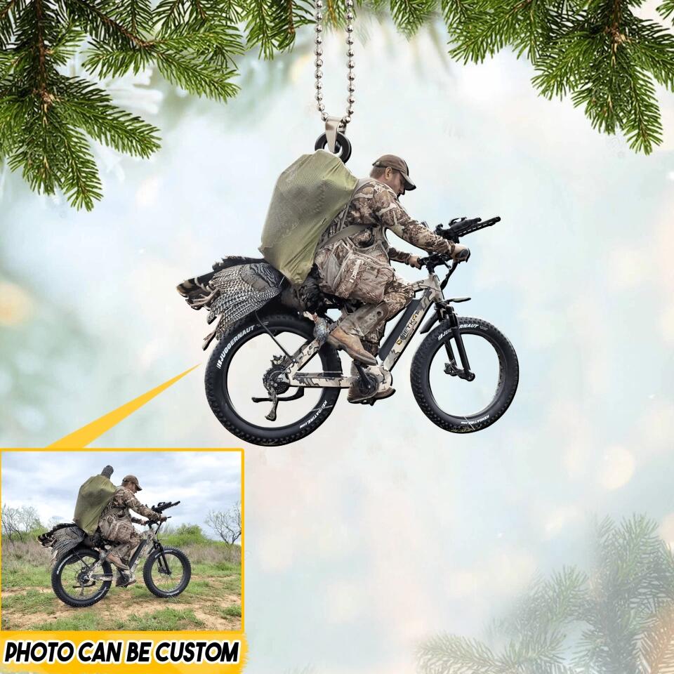 Personalized Image Bikes For Turkey Hunting Wood Ornament Printed 22SEP-HQ20