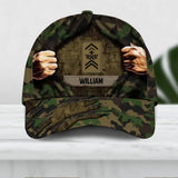 Personalized Swiss Veteran/ Solider Camo Rank Peaked Cap 3D Printed QTDT2209