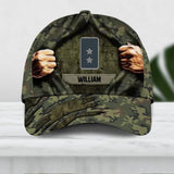 Personalized Poland Veteran/ Solider Camo Rank  Hand Peaked Cap 3D Printed QTDT2409