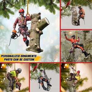 Personalized Image Arborist Christmas Wood Ornament Printed 22SEP-HQ27
