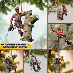 Personalized Image Arborist Christmas Wood Ornament Printed 22SEP-HQ27